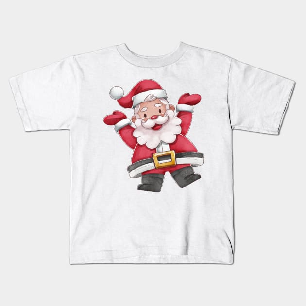 Merry Christmas - Australian Theme Kids T-Shirt by timegraf